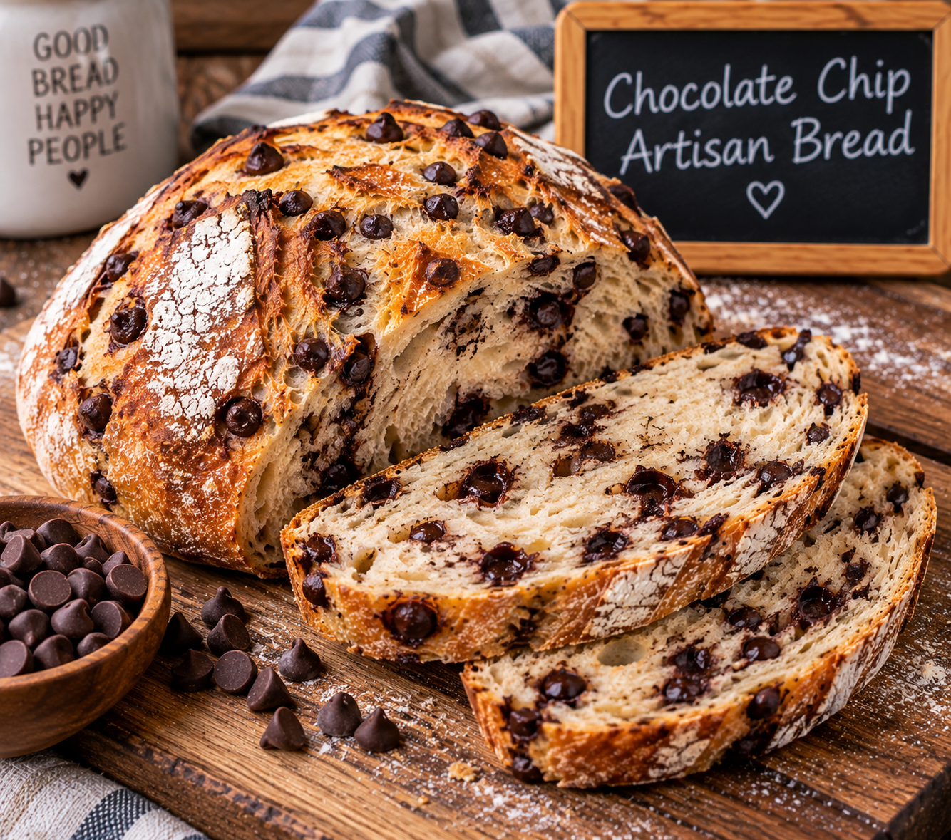 Chocolate Chip Artisan Bread